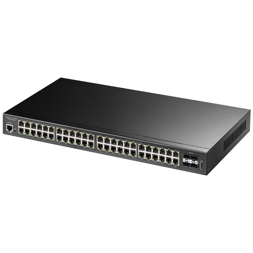CUDY Cudy GS2048PS4 Gestito L2 Gigabit Ethernet (10/100/1000) Supporto Power over Ethernet (PoE) Nero - RETI | TecnoCARE.net Sabaudia, Latina, Terracina, San Felice Circeo e Pontinia