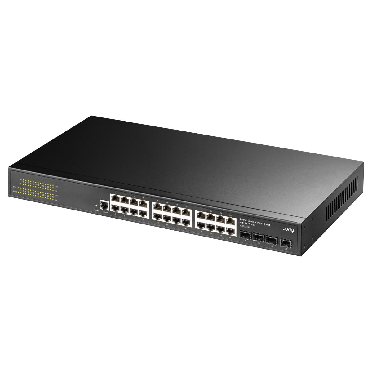 CUDY Cudy GS2024S2 switch di rete Gestito L2/L3 Gigabit Ethernet (10/100/1000) 1U Nero - RETI | TecnoCARE.net Sabaudia, Latina, Terracina, San Felice Circeo e Pontinia