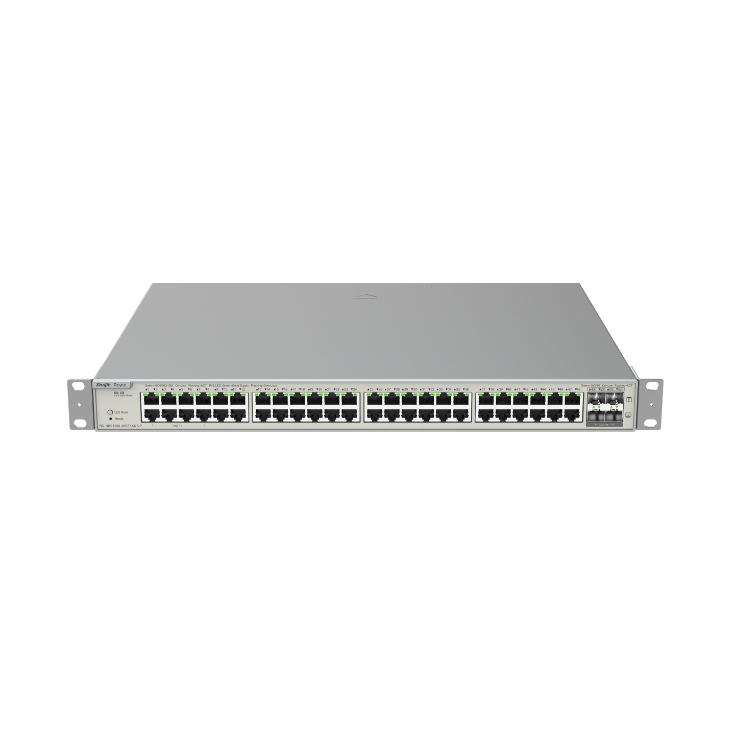 RUIJIEE REYEE CLOUD SWITCH MANAGED GIGABIT L3 8XGE POE++ 40XGE POE+ 4XSFP+ ROUTING STATICO POWER BUDGET 740W - SWITCH E HUB | TecnoCARE.net Sabaudia, Latina, Terracina, San Felice Circeo e Pontinia