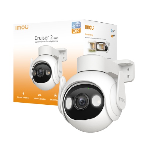 IMOU IMOU CRUISER 2 3K TELECAMERA OUTDOOR MOTORIZZATA 5MP FULL COLOR, WI-FI 6, SIRENA, FARETTO - TELECAMERE IP | TecnoCARE.net Sabaudia, Latina, Terracina, San Felice Circeo e Pontinia