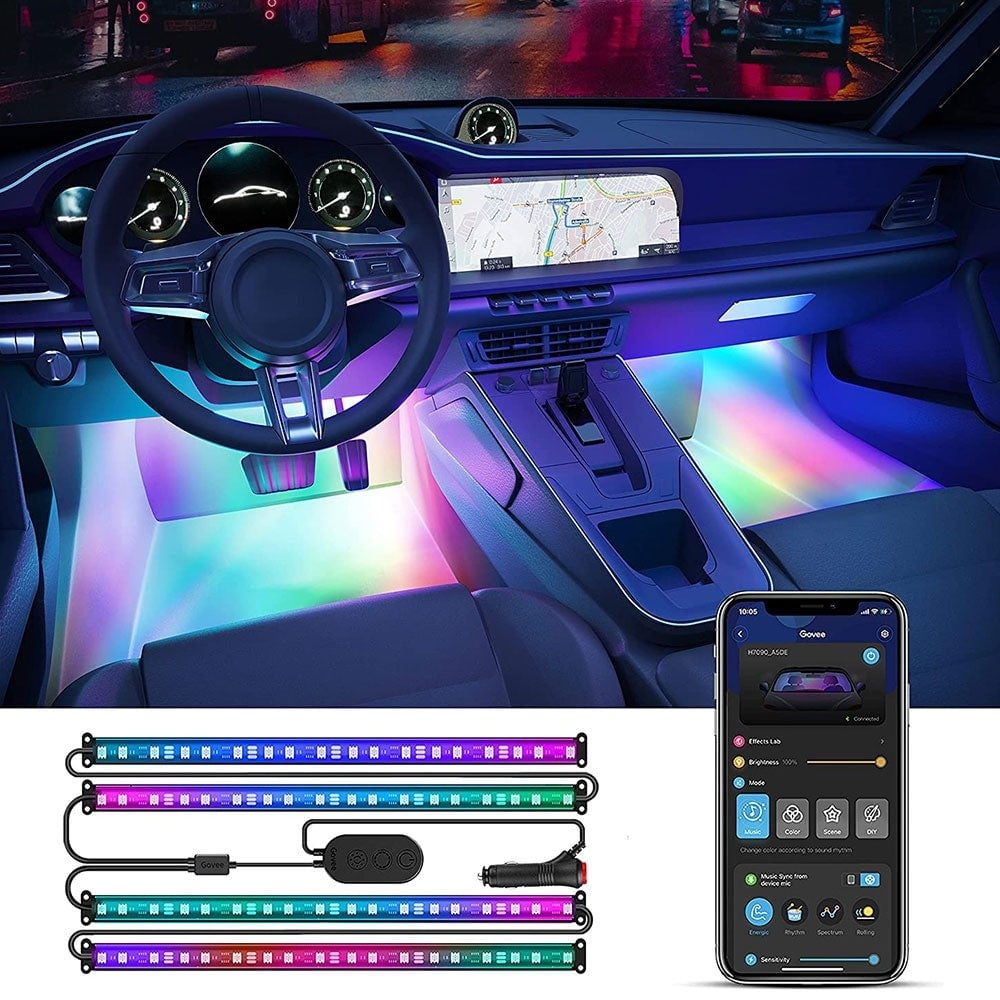 GOVEE Govee H7090 | Illuminazione interna dell'auto | RGBIC - LAMPADINE | TecnoCARE.net Sabaudia, Latina, Terracina, San Felice Circeo e Pontinia
