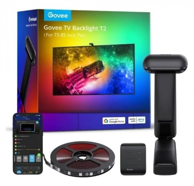 GOVEE Govee H605C Envisual TV Backlight T2 | Striscia LED | per TV da 75-85 pollici, RGBIC, Wi-Fi+Bluetooth - LAMPADINE | TecnoCARE.net Sabaudia, Latina, Terracina, San Felice Circeo e Pontinia