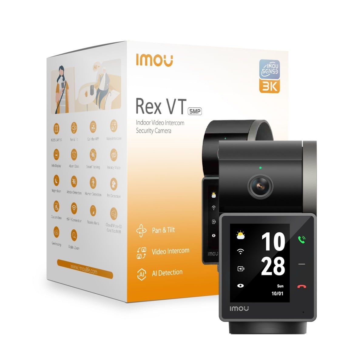 IMOU Imou Rex VT Pro Telecamera di sicurezza IP Interno 2880 x 1620 Pixel Scrivania - SISTEMI DI SORVEGLIANZA | TecnoCARE.net Sabaudia, Latina, Terracina, San Felice Circeo e Pontinia