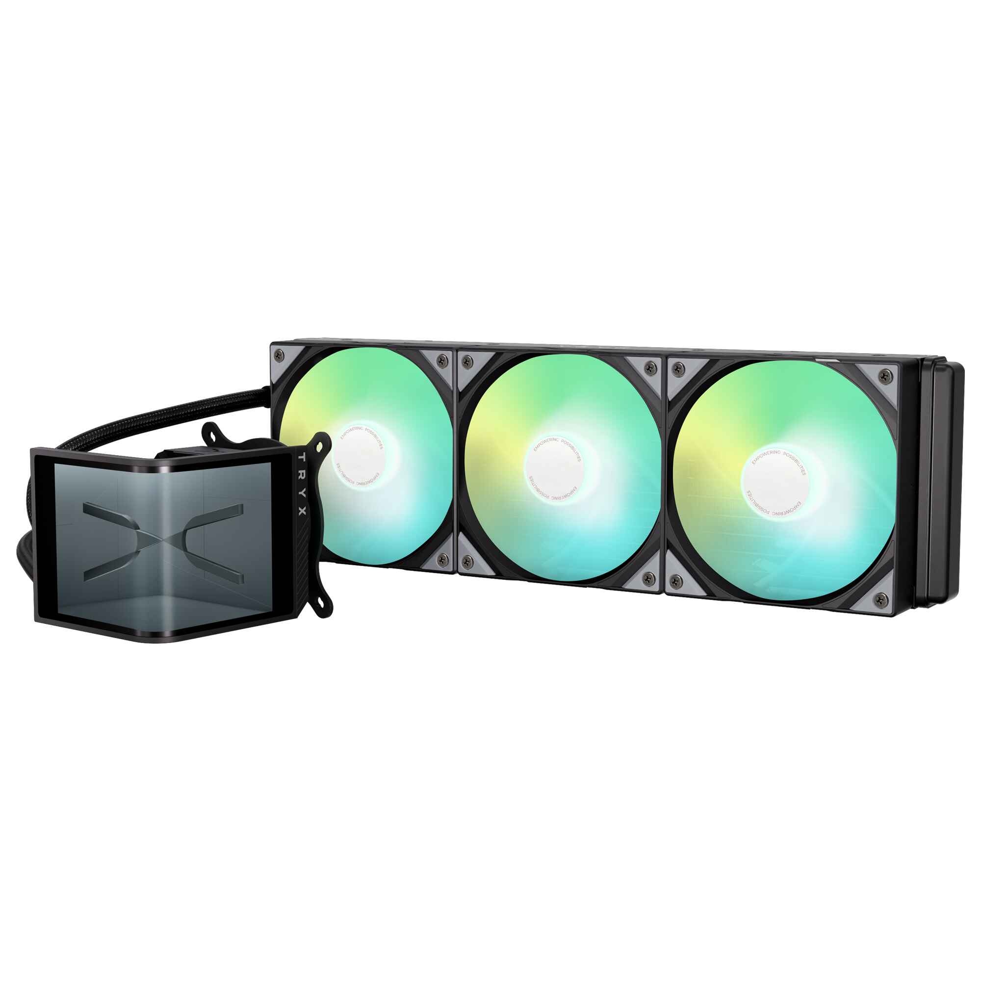 TRYX TRYX PANORAMA 360 SE ARGB Sistema AIO, Display 3D AMOLED - 360 mm, Nero - CPU DISSIPATORI | TecnoCARE.net Sabaudia, Latina, Terracina, San Felice Circeo e Pontinia