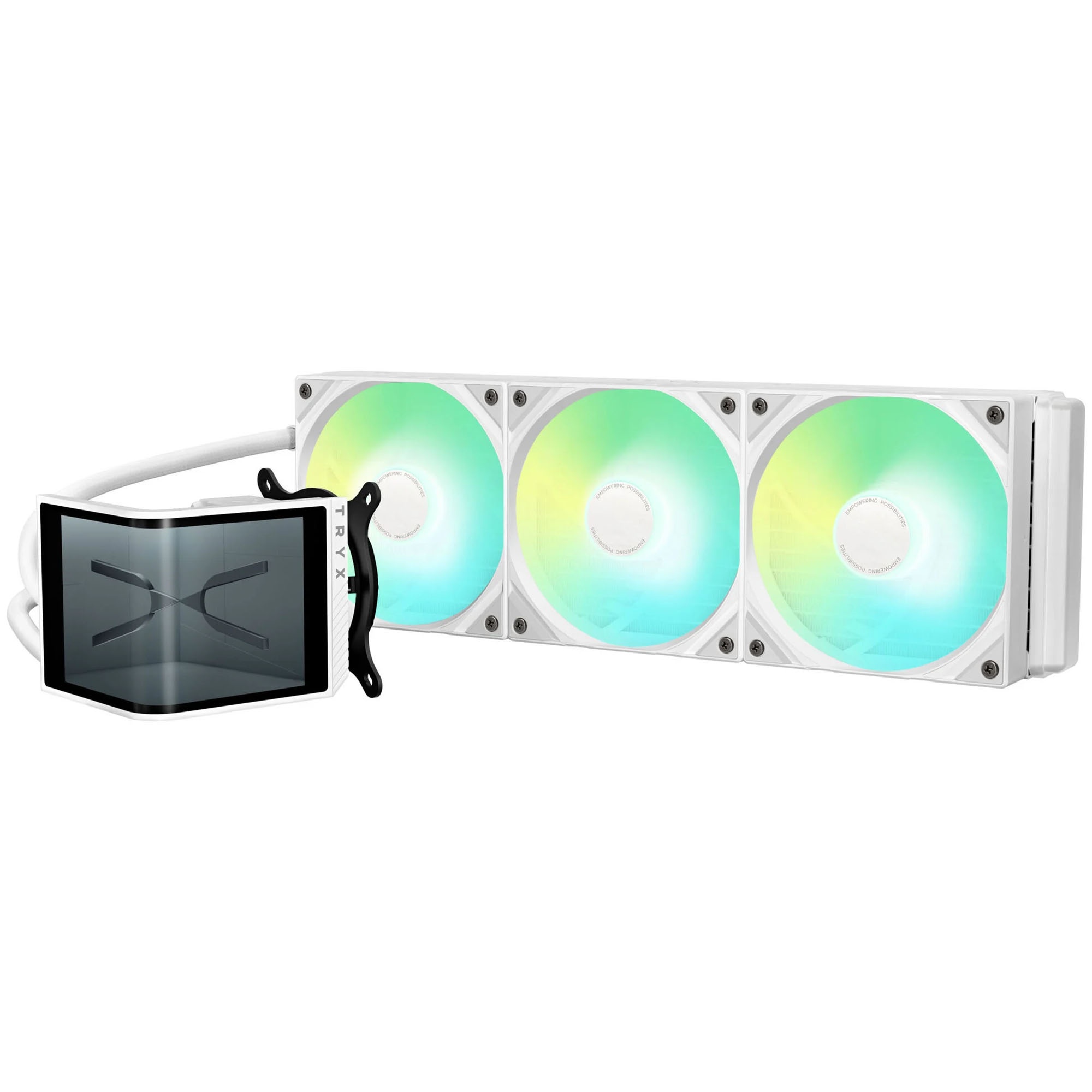 TRYX TRYX PANORAMA 360 SE ARGB Sistema AIO, Display 3D AMOLED - 360 mm, Bianco - CPU DISSIPATORI | TecnoCARE.net Sabaudia, Latina, Terracina, San Felice Circeo e Pontinia