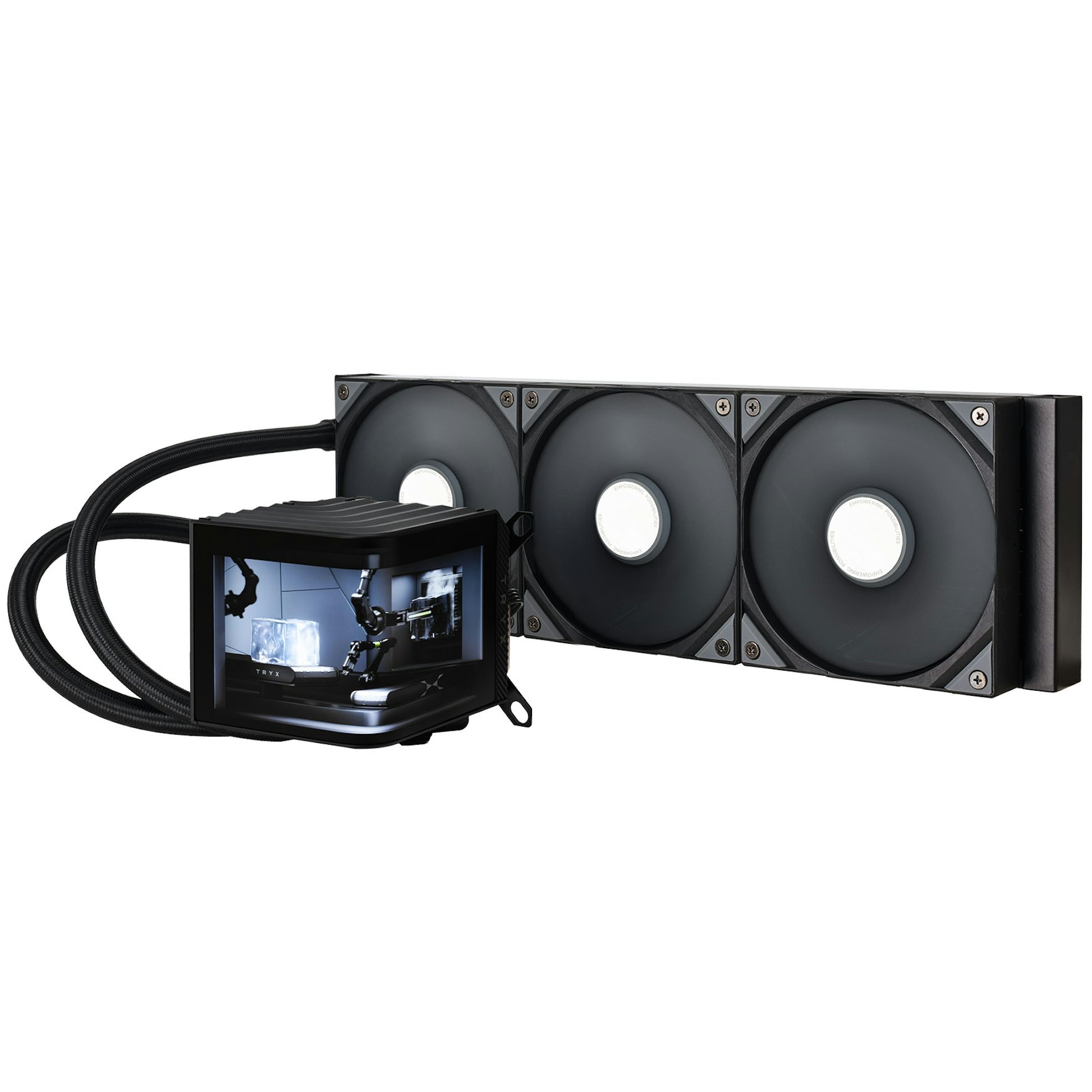 TRYX TRYX PANORAMA 360 Sistema AIO, Display 3D AMOLED - 360 mm, Nero - CPU DISSIPATORI | TecnoCARE.net Sabaudia, Latina, Terracina, San Felice Circeo e Pontinia