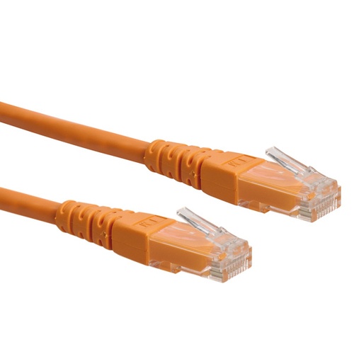 ROLINE ROLINE CAVO UTP PATCHCORD CAT.6, CLASS E,ARANCIO, 5M - CAVI DI RETE | TecnoCARE.net Sabaudia, Latina, Terracina, San Felice Circeo e Pontinia