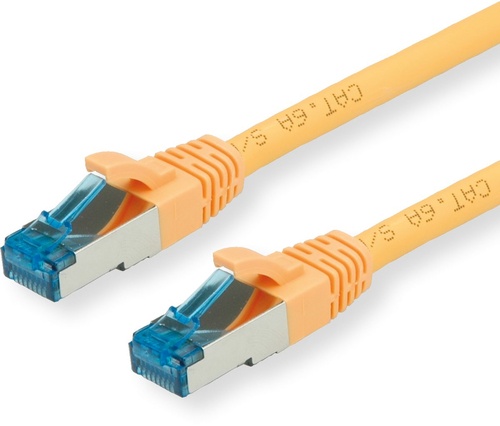 ROLINE VALUE CAVO S/FTP (PiMF) PATCHCORD CAT 6A, CLASS EA, GIALLO, 1,5M - CAVI DI RETE | TecnoCARE.net Sabaudia, Latina, Terracina, San Felice Circeo e Pontinia