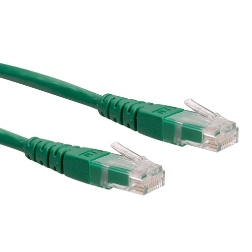 ROLINE ROLINE CAVO UTP PATCHCORD CAT.6, CLASS E, VERDE, 5M - CAVI DI RETE | TecnoCARE.net Sabaudia, Latina, Terracina, San Felice Circeo e Pontinia