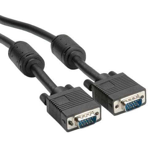 ROLINE ROLINE CAVO DI RETE HQ VGA CABLE+ FERRITE, DDC, HD15, M/M, 6 M NERO - CAVI DI RETE | TecnoCARE.net Sabaudia, Latina, Terracina, San Felice Circeo e Pontinia