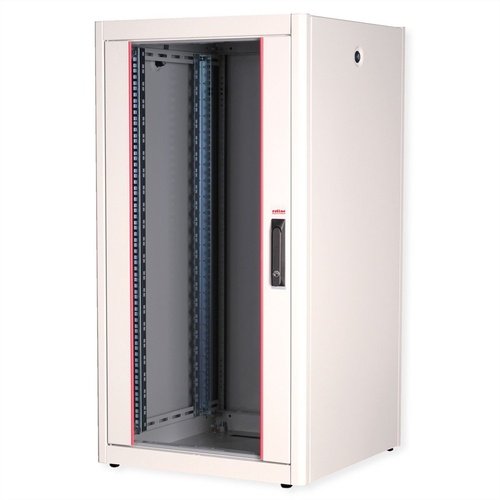 ROLINE ROLINE 19" CABINET NETWORK BASIC 22U, 600x600 (WxD), PORTA IN VETRO, GRIGIO - ARMADI RACK | TecnoCARE.net Sabaudia, Latina, Terracina, San Felice Circeo e Pontinia