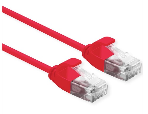 ROLINE ROLINE CAVO UTP DATA CENTER PATCHCORD CAT.6A, CLASS EA, LSOH, SLIM, ROSSO, 1M - CAVI DI ALIMENTAZIONE | TecnoCARE.net Sabaudia, Latina, Terracina, San Felice Circeo e Pontinia