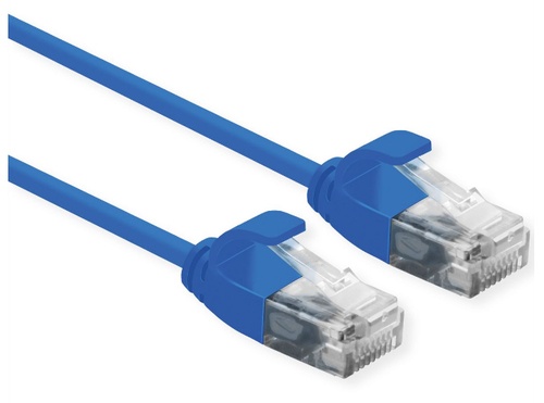 ROLINE ROLINE CAVO UTP DATA CENTER PATCHCORD CAT.6A/CLASS EA, LSOH, SLIM, BLU, 0.5M - CAVI DI RETE | TecnoCARE.net Sabaudia, Latina, Terracina, San Felice Circeo e Pontinia