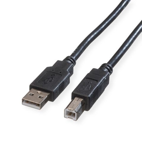 ROLINE ROLINE GREEN CAVO USB2.0, A - B, M/M, BLACK, 1.8M - CAVI USB | TecnoCARE.net Sabaudia, Latina, Terracina, San Felice Circeo e Pontinia