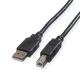 ROLINE ROLINE GREEN CAVO USB2.0, A - B, M/M, BLACK, 1.8M - CAVI USB | TecnoCARE.net Sabaudia, Latina, Terracina, San Felice Circeo e Pontinia