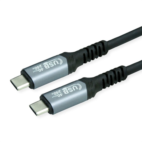 VALUE VALUE CAVO USB4 GEN3X2 (40GBIT/S), C - C, M/M, 240W, 0.8M - CAVI USB | TecnoCARE.net Sabaudia, Latina, Terracina, San Felice Circeo e Pontinia