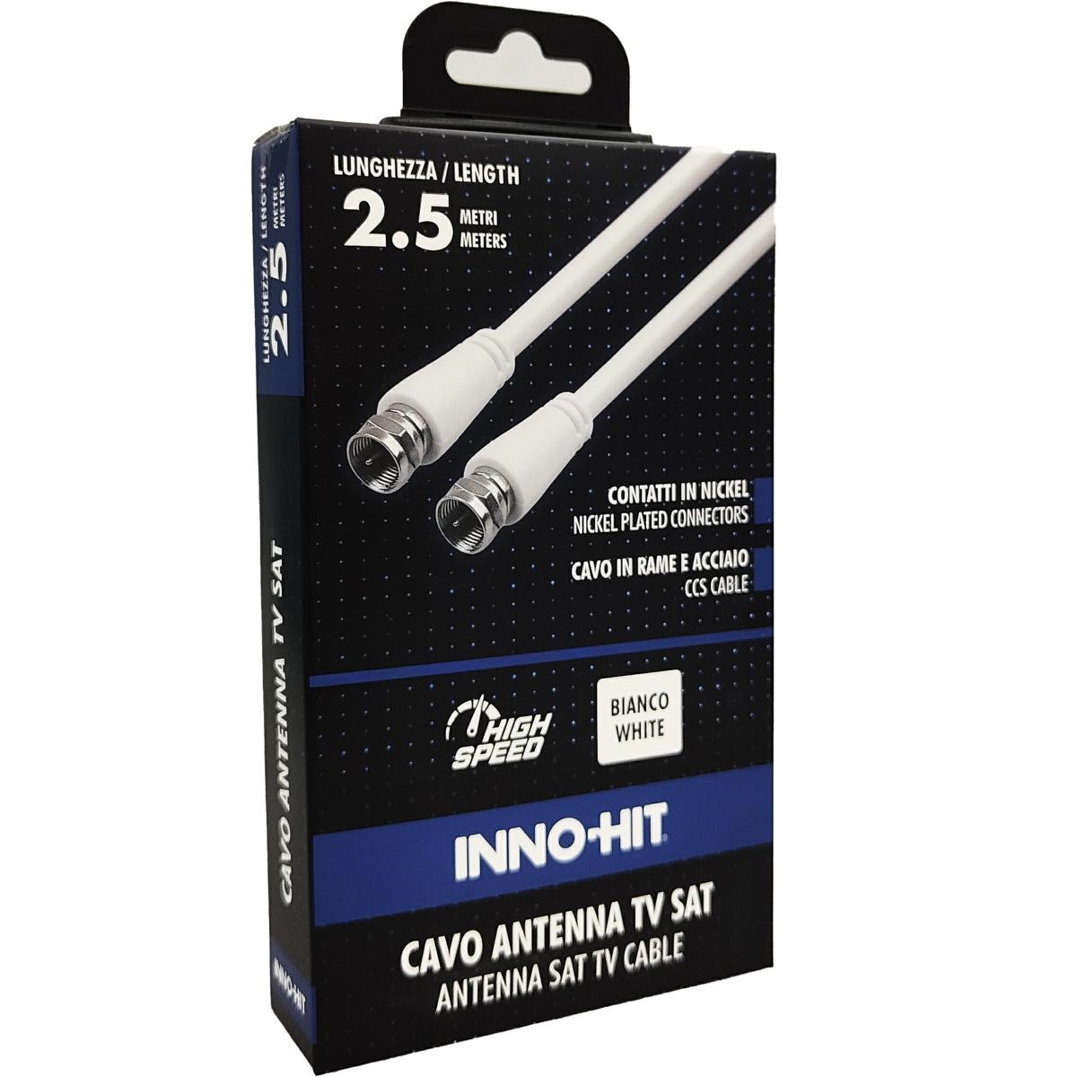 INNOHIT INNOHIT CAVO ANTENNA SAT COASSIALE 2,5 MT - CAVI ANTENNA | TecnoCARE.net Sabaudia, Latina, Terracina, San Felice Circeo e Pontinia