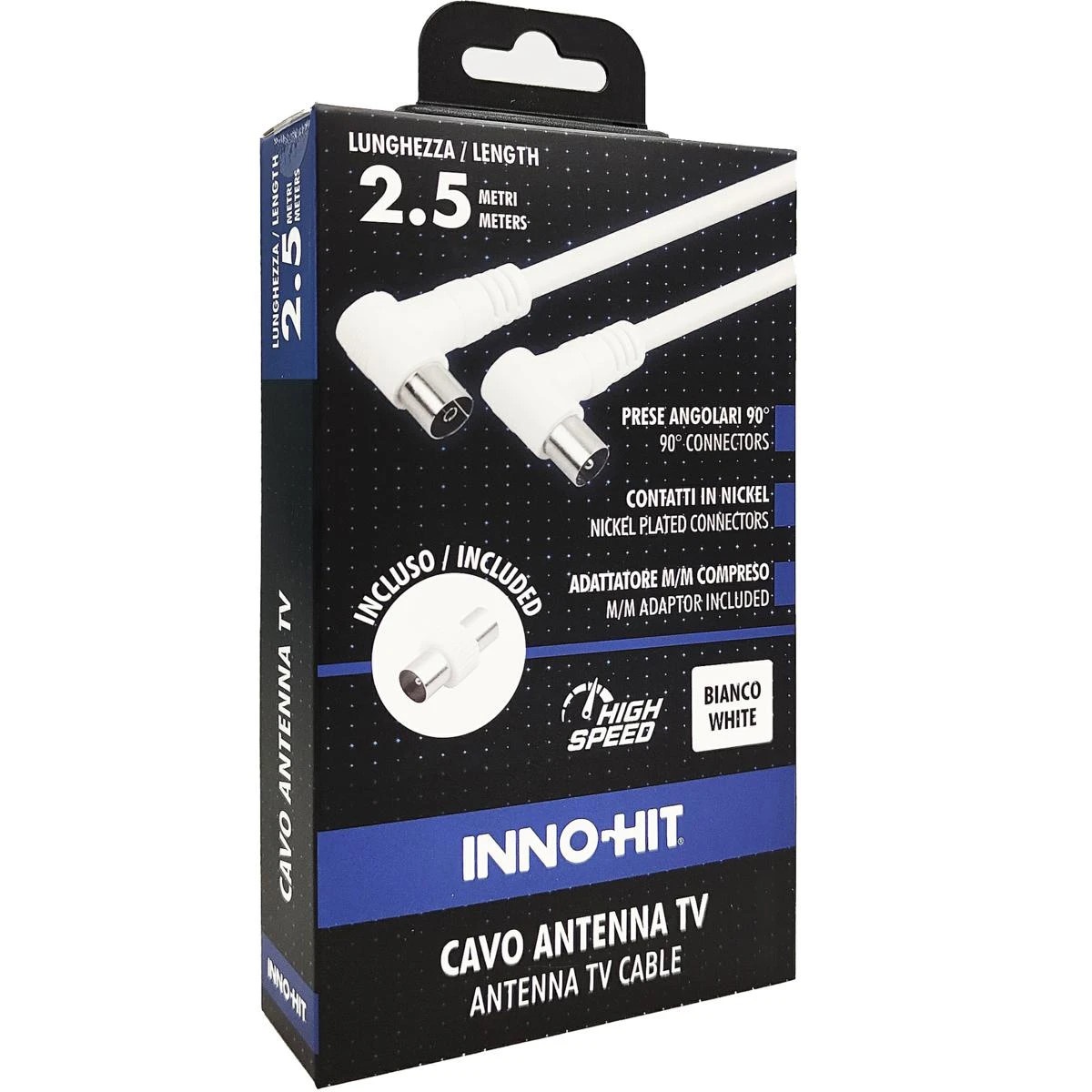 INNOHIT INNOHIT CAVO ANTENNA M/F SPINA 90 2,5 MT - CAVI ANTENNA | TecnoCARE.net Sabaudia, Latina, Terracina, San Felice Circeo e Pontinia