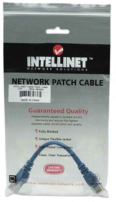 INTELLINET Intellinet 0.45m Cat5e cavo di rete Blu 0,5 m U/UTP (UTP) - CAVI PER COMPUTER E PERIFERICHE | TecnoCARE.net Sabaudia, Latina, Terracina, San Felice Circeo e Pontinia