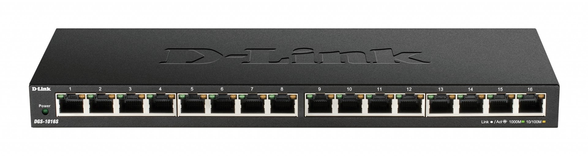 D-LINK D-Link DGS-1016S switch di rete Non gestito Gigabit Ethernet (10/100/1000) Nero - RETI | TecnoCARE.net Sabaudia, Latina, Terracina, San Felice Circeo e Pontinia