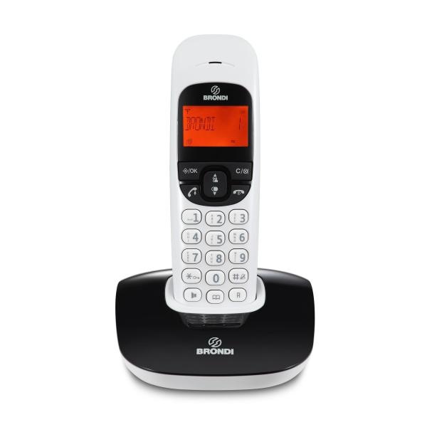 BRONDI BRONDI TELEFONO CORDLESS NICE NERO/BIANCO - TELEFONIA FISSA E CORDLESS | TecnoCARE.net Sabaudia, Latina, Terracina, San Felice Circeo e Pontinia