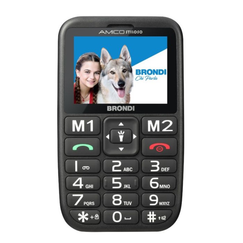 BRONDI BRONDI CELLULARE AMICO STILOSO NERO CON COVER INCLUSA NELLA CONFEZIONE - CELLULARI | TecnoCARE.net Sabaudia, Latina, Terracina, San Felice Circeo e Pontinia
