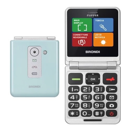 BRONDI BRONDI CELLULARE FLIPPER  GREEN WATER METAL - CELLULARI | TecnoCARE.net Sabaudia, Latina, Terracina, San Felice Circeo e Pontinia
