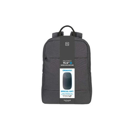 TUCANO TUCANO ZAINO + MOUSE WIRELESS BUNDLE,PER LAPTOP FINO 15,6,CON TASCA FRONTALE E LATERALI - BORSE PER NOTEBOOK | TecnoCARE.net Sabaudia, Latina, Terracina, San Felice Circeo e Pontinia