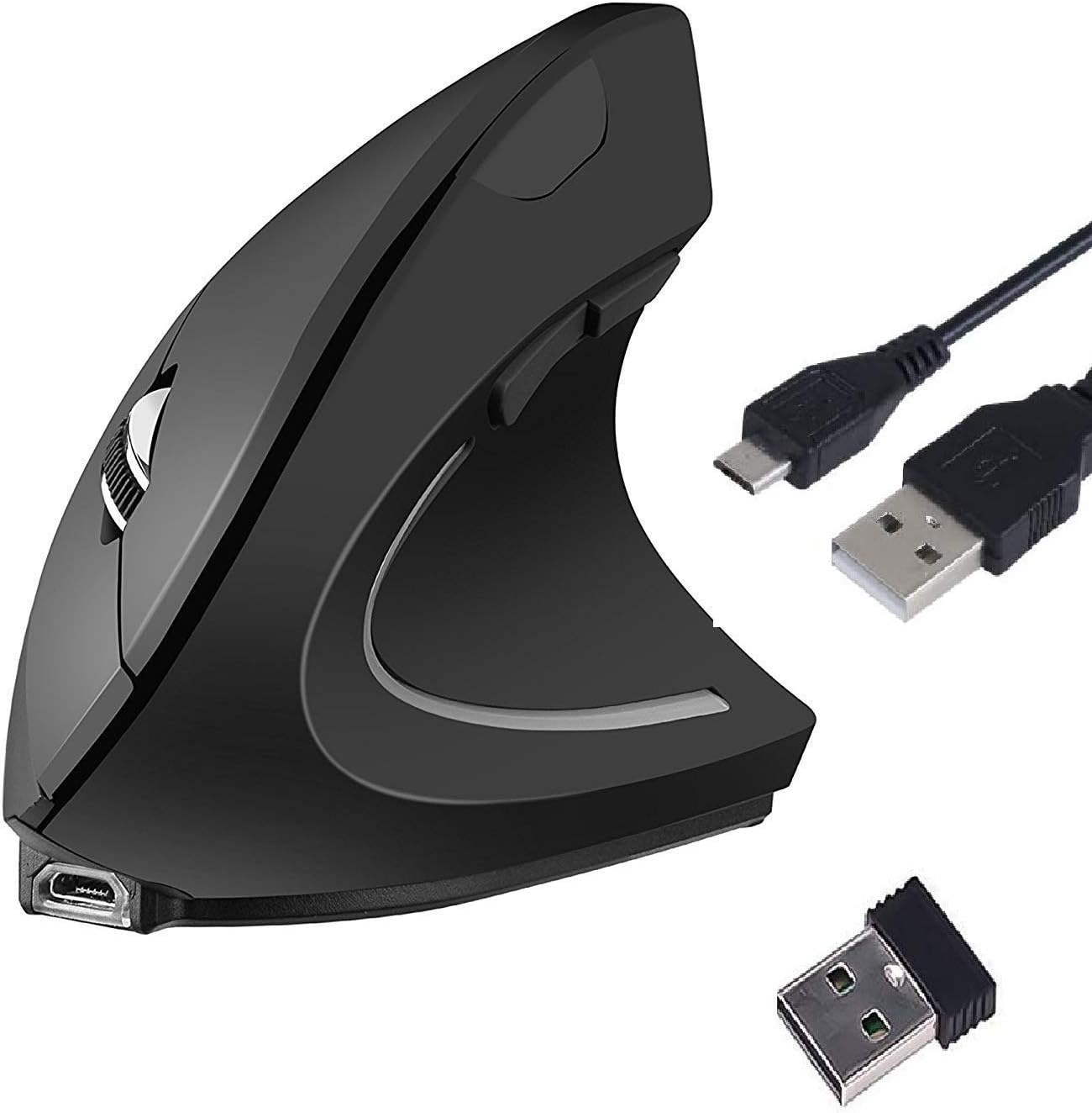 TUCANO TUCANO MOUSE VERTICALE ERGONOMICO WIRELESS RICARICABILE,6 TASTI, NERO - MOUSE | TecnoCARE.net Sabaudia, Latina, Terracina, San Felice Circeo e Pontinia