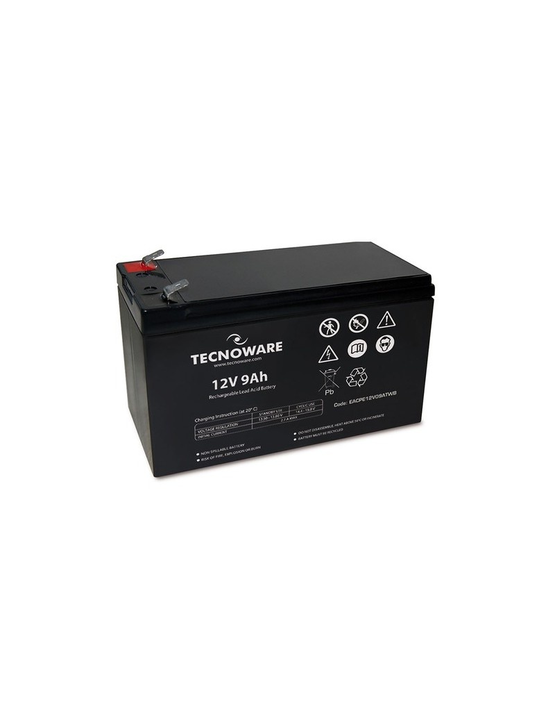TECNOWARE TECNOWARE POWER BATTERY 12V 9AH FASTON 6,3 MM - BATTERIE UPS | TecnoCARE.net Sabaudia, Latina, Terracina, San Felice Circeo e Pontinia