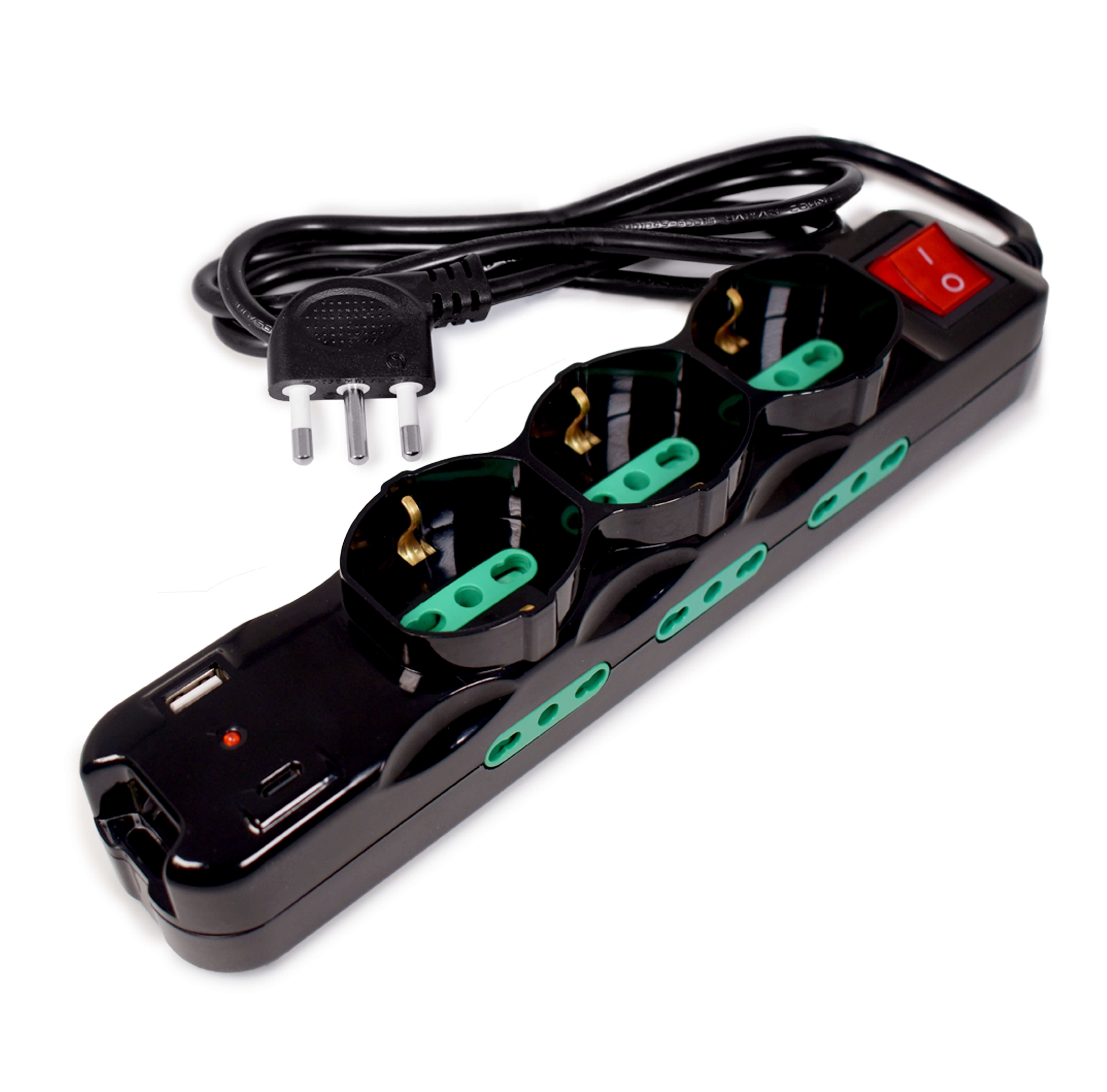 TECNOWARE TECNOWARE MULTIPRESA INPUT ITA 16A, 3 USCITE ITA/SCHUKO, 6 ITA 10/16A, USB-A, USB-C - MULTIPRESE | TecnoCARE.net Sabaudia, Latina, Terracina, San Felice Circeo e Pontinia