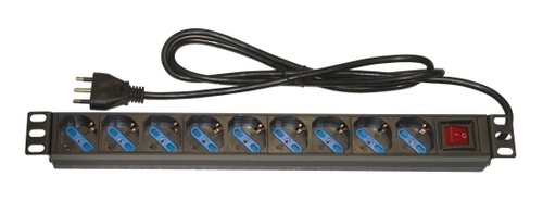 LINK MULTIPRESA DA RACK 19 9 PRESE UNIVERSALI CON INTERRUTTORE SPINA ITALIANA 16A - ARMADI RACK ACCESSORI | TecnoCARE.net Sabaudia, Latina, Terracina, San Felice Circeo e Pontinia