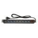 LINK MULTIPRESA DA RACK 19 9 PRESE UNIVERSALI CON INTERRUTTORE SPINA ITALIANA 16A - ARMADI RACK ACCESSORI | TecnoCARE.net Sabaudia, Latina, Terracina, San Felice Circeo e Pontinia