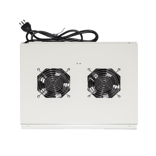 LINK MODULO 2 VENTOLE A SOFFITTO CON TERMOSTATO COLORE GRIGIO PER ARMADI 22/42U PROFONDI 600 MM LINK - ARMADI RACK ACCESSORI | TecnoCARE.net Sabaudia, Latina, Terracina, San Felice Circeo e Pontinia