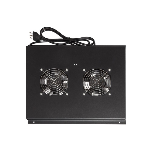 LINK MODULO 2 VENTOLE A SOFFITTO CON TERMOSTATO COLORE NERO PER ARMADI 22/42U PROFONDI 600 MM LINK - ARMADI RACK ACCESSORI | TecnoCARE.net Sabaudia, Latina, Terracina, San Felice Circeo e Pontinia
