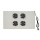 LINK MODULO 4 VENTOLE A SOFFITTO COLORE GRIGIO CON TERMOSTATO PER ARMADI 22/42U PROFONDI 800-1000 LINK - ARMADI RACK ACCESSORI | TecnoCARE.net Sabaudia, Latina, Terracina, San Felice Circeo e Pontinia