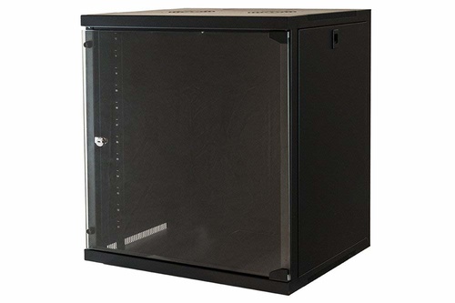 LINK ARMADIO RACK 19 12 UNITA DA MURO PER RETI (A)620 X (L)540 X (P) 450 MM COLORE NERO PORTA VETRO - ARMADI RACK | TecnoCARE.net Sabaudia, Latina, Terracina, San Felice Circeo e Pontinia