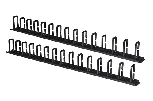 LINK COPPIA PASSACAVI VERTICALI 1U CM ALTEZZA 86,5 NERO - ARMADI RACK ACCESSORI | TecnoCARE.net Sabaudia, Latina, Terracina, San Felice Circeo e Pontinia