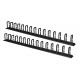 LINK COPPIA PASSACAVI VERTICALI 1U CM ALTEZZA 86,5 NERO - ARMADI RACK ACCESSORI | TecnoCARE.net Sabaudia, Latina, Terracina, San Felice Circeo e Pontinia
