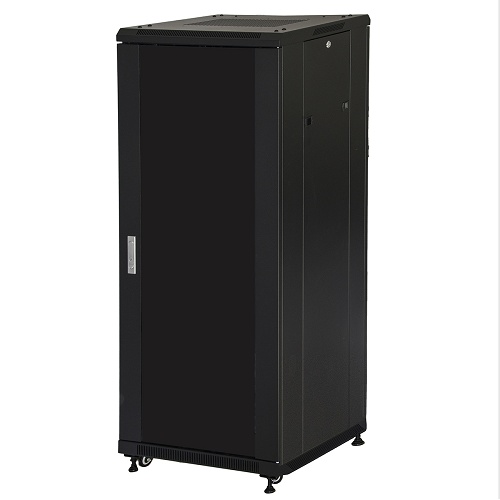 LINK ARMADIO RACK 19 27U (A)1388 (L)600 (P)1000 COLORE NERO PORTA VETRO - ARMADI RACK | TecnoCARE.net Sabaudia, Latina, Terracina, San Felice Circeo e Pontinia