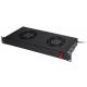 LINK RIPIANO PER ARMADI RACK19 CON 2 VENTOLE NERO 2 AGGANCI 483x170x44mm - ARMADI RACK ACCESSORI | TecnoCARE.net Sabaudia, Latina, Terracina, San Felice Circeo e Pontinia