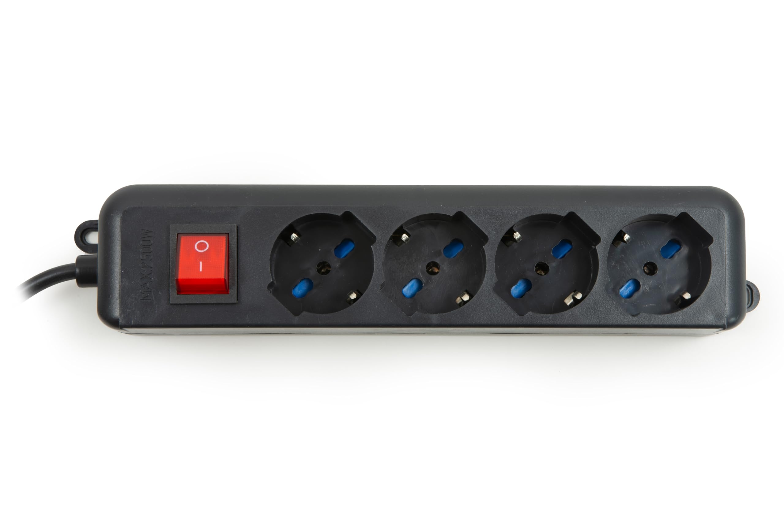 LINK LINK MULTIPRESA 4 PRESE UNIVERSALI ITA/SCHUKO 10/16 A - SPINA 16 A CON INTERRUTTORE NERO - MULTIPRESE | TecnoCARE.net Sabaudia, Latina, Terracina, San Felice Circeo e Pontinia
