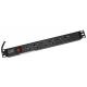 LINK MULTIPRESA DA RACK 19 6 PRESE UNIVERSALI CON INTERRUTTORE SPINA ITALIANA 16A COLORE NERO VITI INCLUSE - ARMADI RACK ACCESSORI | TecnoCARE.net Sabaudia, Latina, Terracina, San Felice Circeo e Pontinia