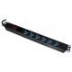 LINK MULTIPRESA 6 POSIZIONI DA RACK 19 CON DISPLAY PER IL CARICO DEI DISPOSITIVI COLLEGATI - ARMADI RACK ACCESSORI | TecnoCARE.net Sabaudia, Latina, Terracina, San Felice Circeo e Pontinia