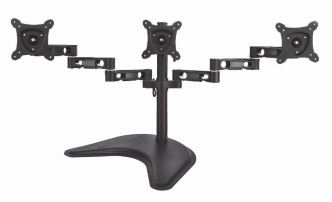 LINK BRACCIO DA TAVOLO CON BASE PER TRE VIDEO FINO A 15 KG DA 13 A 21 FINO A VESA 100X100 - WALL MOUNT | TecnoCARE.net Sabaudia, Latina, Terracina, San Felice Circeo e Pontinia