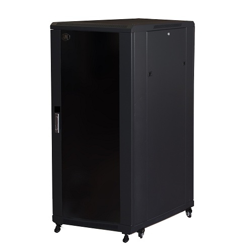 LINK ARMADIO RACK 19 PER RETI 27U (A)1388 (L)600 (P)800 COLORE NERO PORTA VETRO - ARMADI RACK | TecnoCARE.net Sabaudia, Latina, Terracina, San Felice Circeo e Pontinia