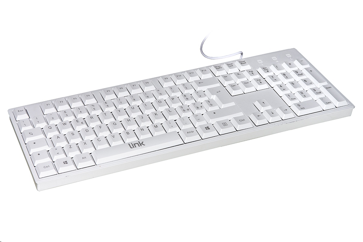 LINK LINK TASTIERA ITALIANA 105 TASTI COLORE BIANCO CONNETTORE USB - TASTIERE | TecnoCARE.net Sabaudia, Latina, Terracina, San Felice Circeo e Pontinia