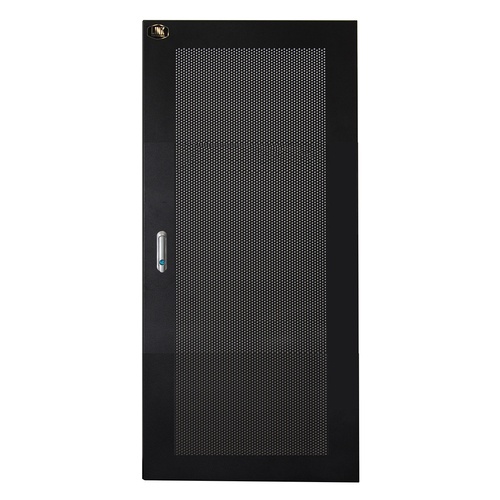 LINK PORTA METALLO TRAFORATA CON SERRATURA PER ARMADIO LINK 27U 600 MM NERO - ARMADI RACK ACCESSORI | TecnoCARE.net Sabaudia, Latina, Terracina, San Felice Circeo e Pontinia