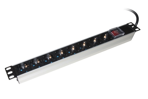 LINK MULTIPRESA DA RACK 19 8 PRESE SCHUKO CON INTERRUTTORE SPINA SCHUKO 16A - ARMADI RACK ACCESSORI | TecnoCARE.net Sabaudia, Latina, Terracina, San Felice Circeo e Pontinia