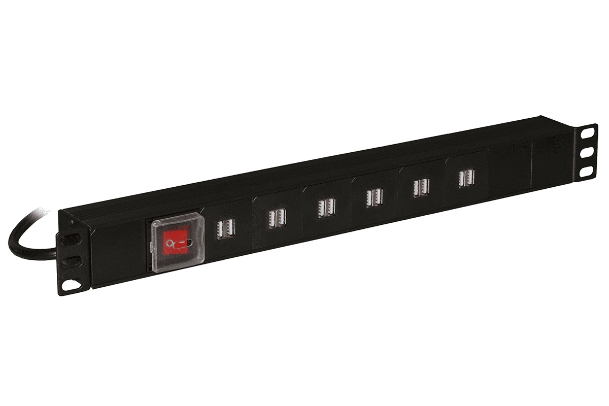 LINK MULTIPRESA CON 12 PRESE USB 3,4A PER RICARICA DISPOSITIVI CON INTERRUTTORE - ARMADI RACK ACCESSORI | TecnoCARE.net Sabaudia, Latina, Terracina, San Felice Circeo e Pontinia